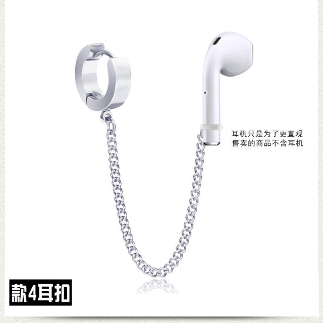 Earphone anti lost airpods titanium steel earrings