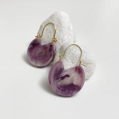 Summer unique resin dangle earrings
