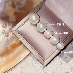925 silver needle pearl earring