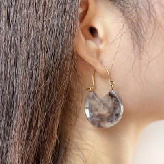Summer unique resin dangle earrings