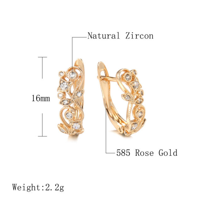 Fashion Diamond hollow earrings