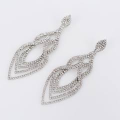 Rhinestone dangle earring for wedding