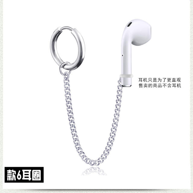 Earphone anti lost airpods titanium steel earrings