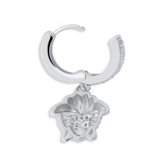 Hip hop zircon earrings
