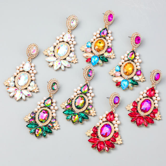 Vintage statement dangle earrings
