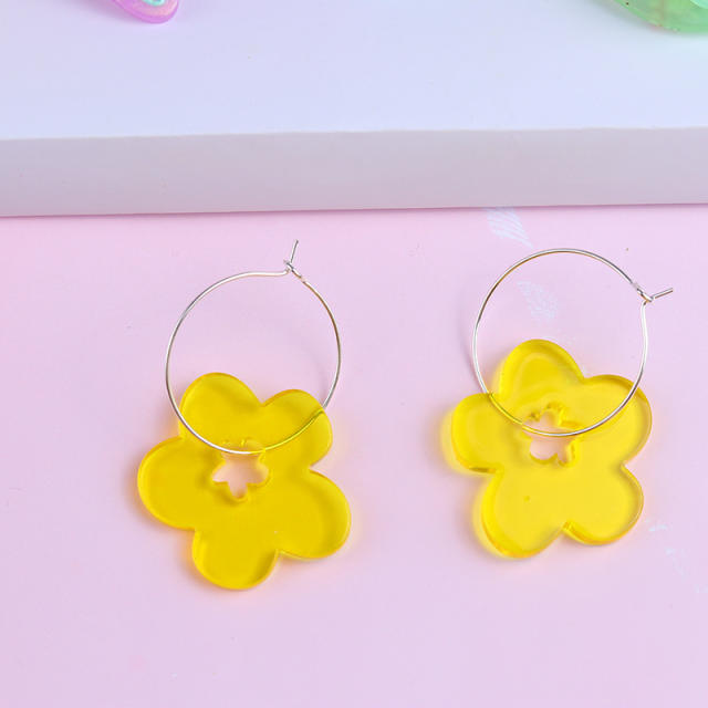 Sweet jelly color flower fruit summer earrings