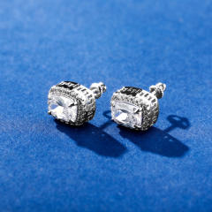 Hiphop Zircon stud earrings