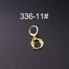 Personality metal snake huggie earrings