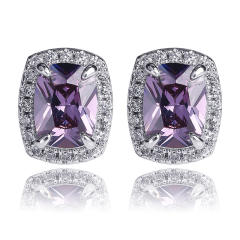 Hiphop Zircon stud earrings