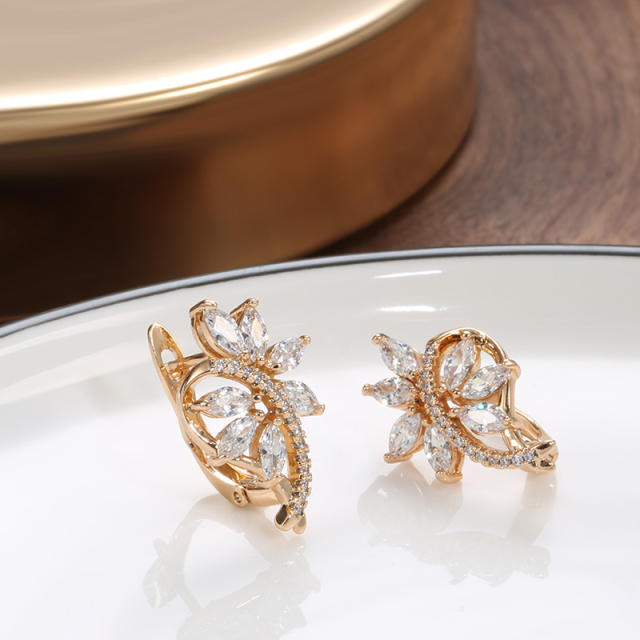 New Diamond Flower Earrings