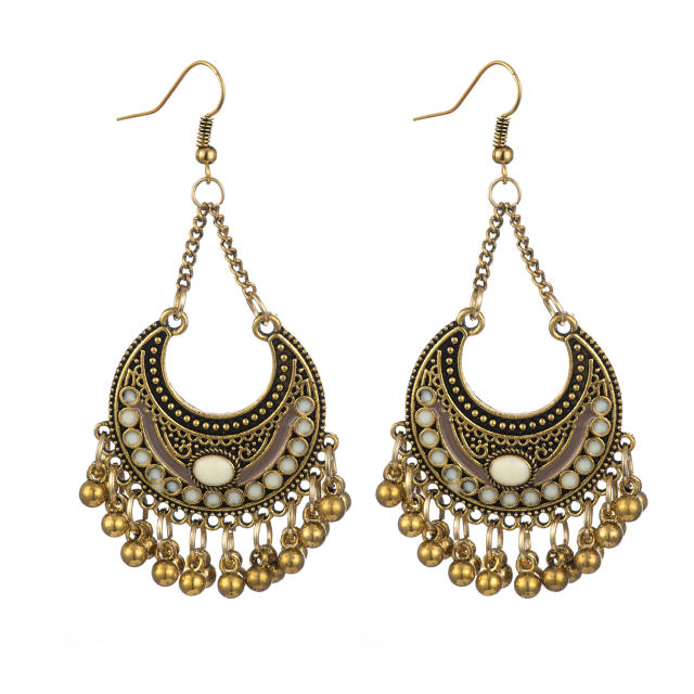 National trend fan shape jhumka earrings