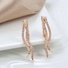Korean style diamond earrings