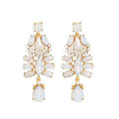 Creative glass crystal statement earrings