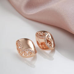 New Diamond hollow earrings
