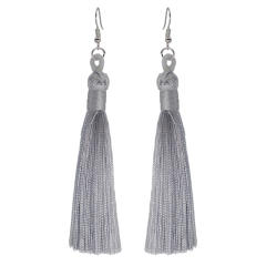 Boho rope tassel long earrings