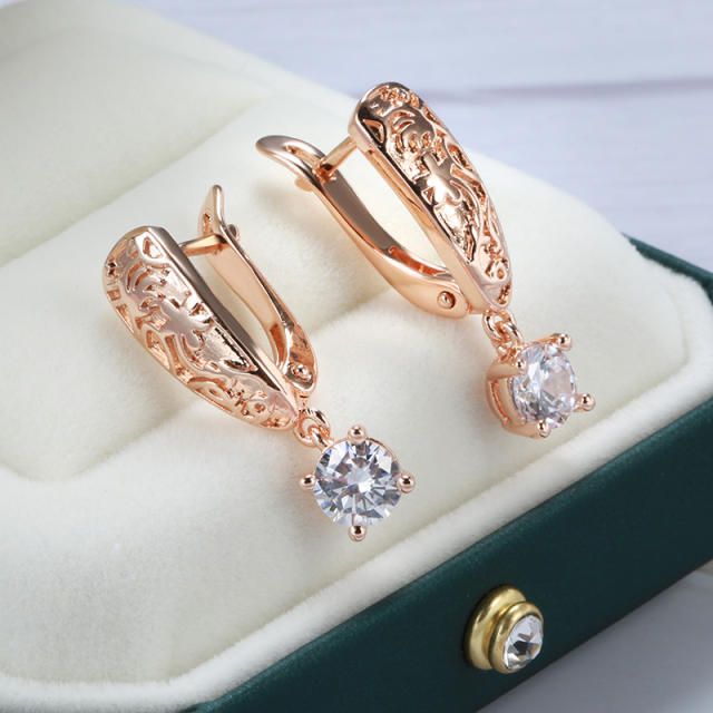 New zircon pendant earrings