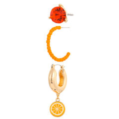 Cute fruit color seed beads earrings set 3pcs