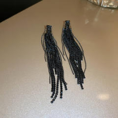 Occident fashion diamond tassel women earrings