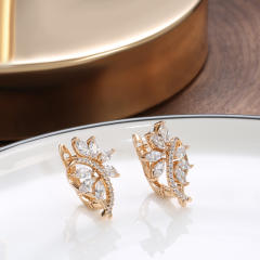New Diamond Flower Earrings
