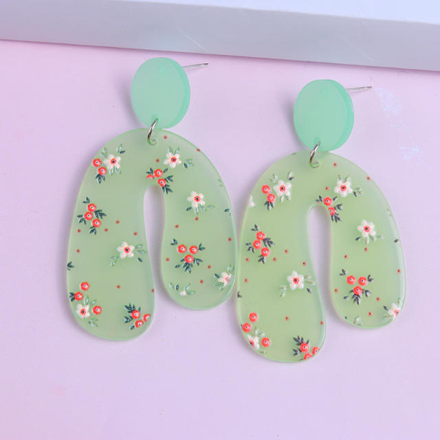 Sweet jelly color flower fruit summer earrings