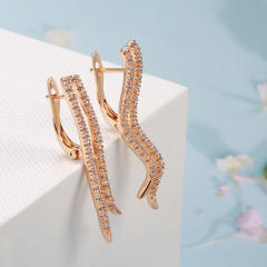 Korean style diamond earrings