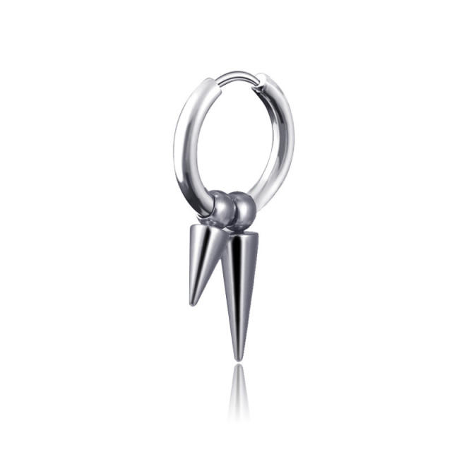 Titanium steel tassel earrings
