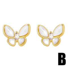 Popular star tassel 18KG copper ear studs