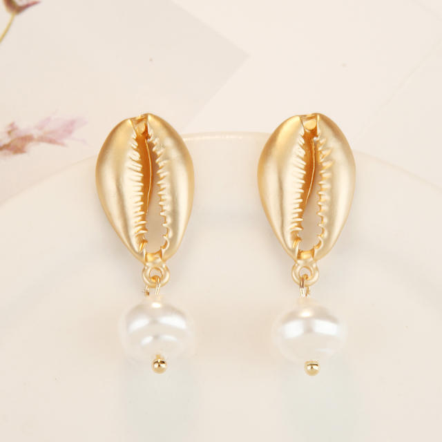 Boho shell earrings