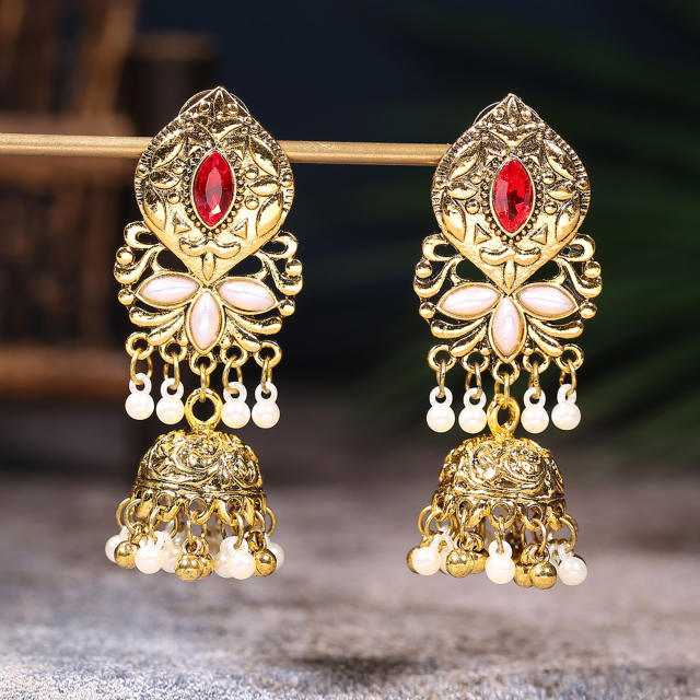 Vintage the bell shape unique dangle earrings