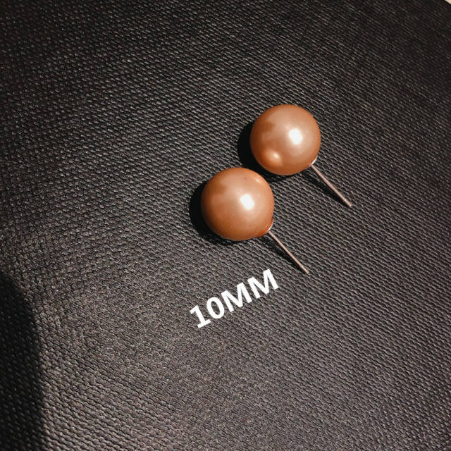 925 silver needle pearl earring