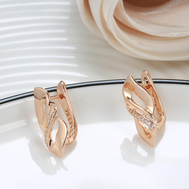 Korean style diamond earrings