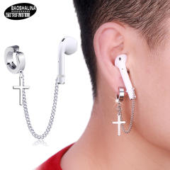 Earphone anti lost airpods titanium steel earrings