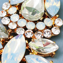 Creative glass crystal statement earrings