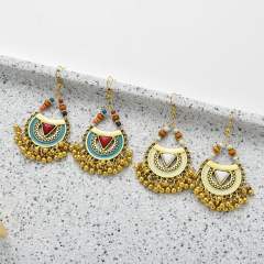 Boho personality jhumka earrings for women