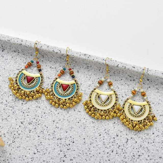 Boho personality jhumka earrings for women