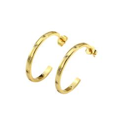 INS simple open hoop earrings