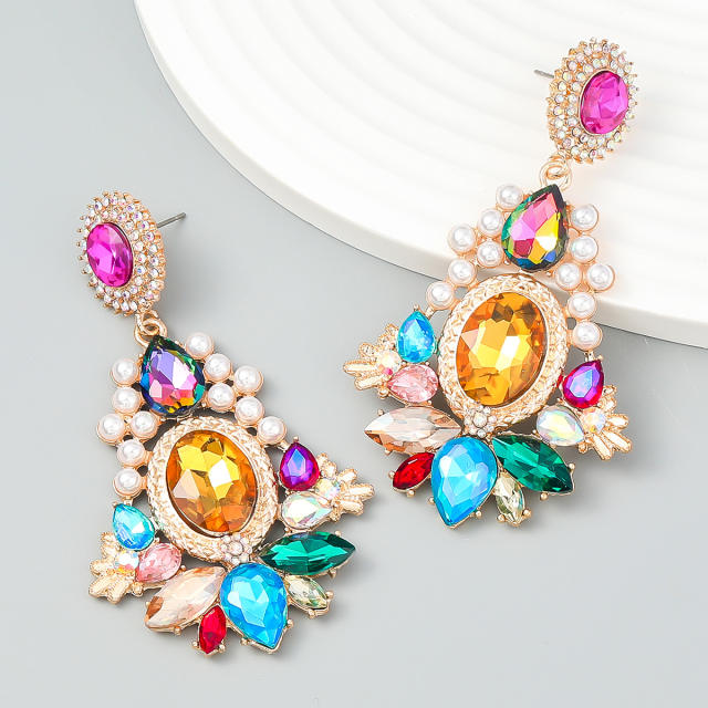 Vintage statement dangle earrings