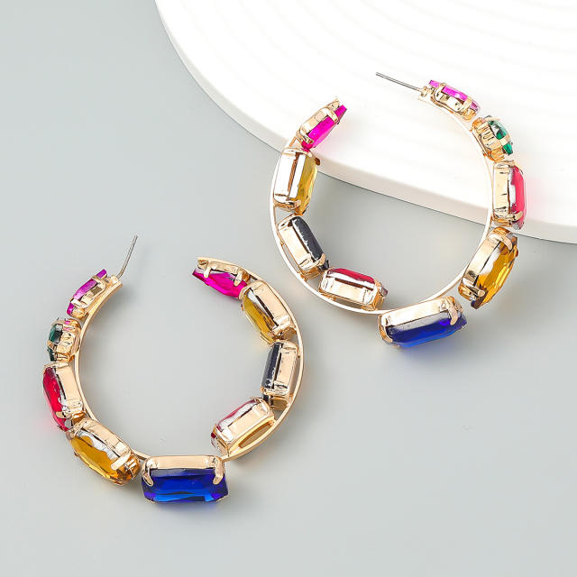 Statement hoop earrings