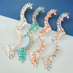 2022 luxury color glass crystal earrings