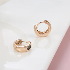 Fashion inlaid black zircon earrings