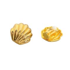 18KG unique shell shape ear studs