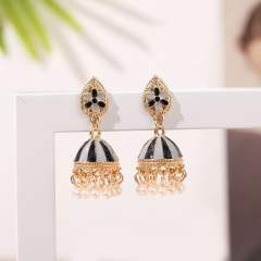 Color enamle jhumka earrings for women