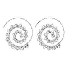 Creative spiral boho earrings