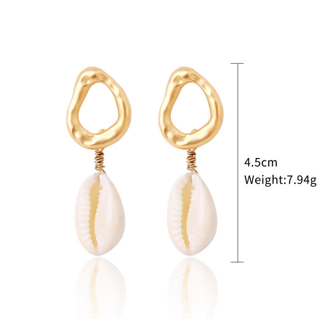 Boho shell earrings