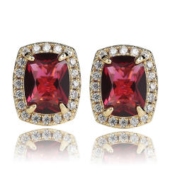 Hiphop Zircon stud earrings