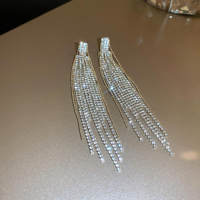 Occident fashion diamond tassel women earrings