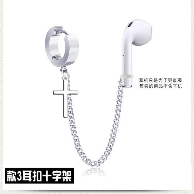 Earphone anti lost airpods titanium steel earrings