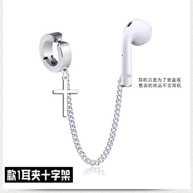 Earphone anti lost airpods titanium steel earrings