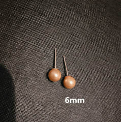 925 silver needle pearl earring