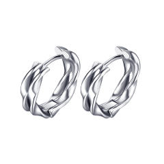 Distorted irregularities titanium steel unisex earings